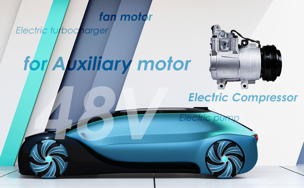 for automotive Auxiliary motors for 48V MHEV